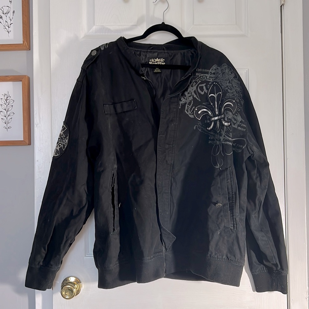 Vintage Raw Blue- black demin jacket 2X
